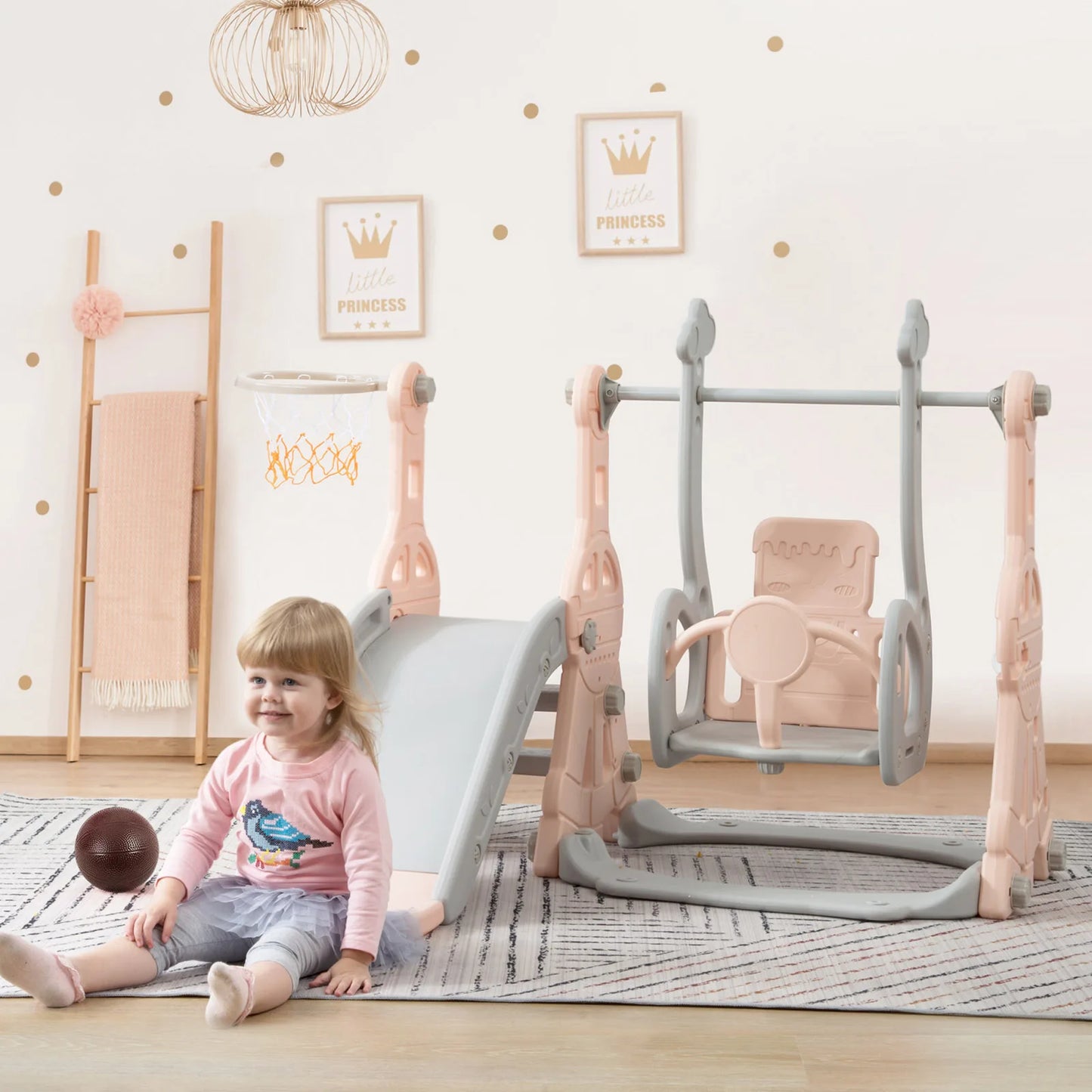 Toboggan pour Enfants avec Cages d'Escalier