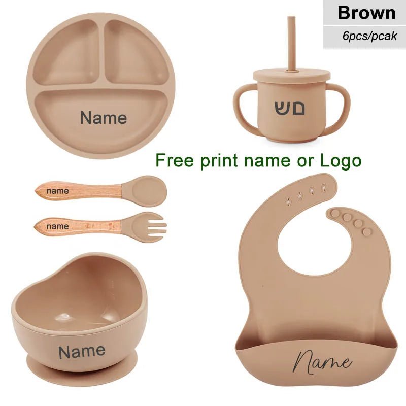 Ustensile en silicone pour enfants 6pcs