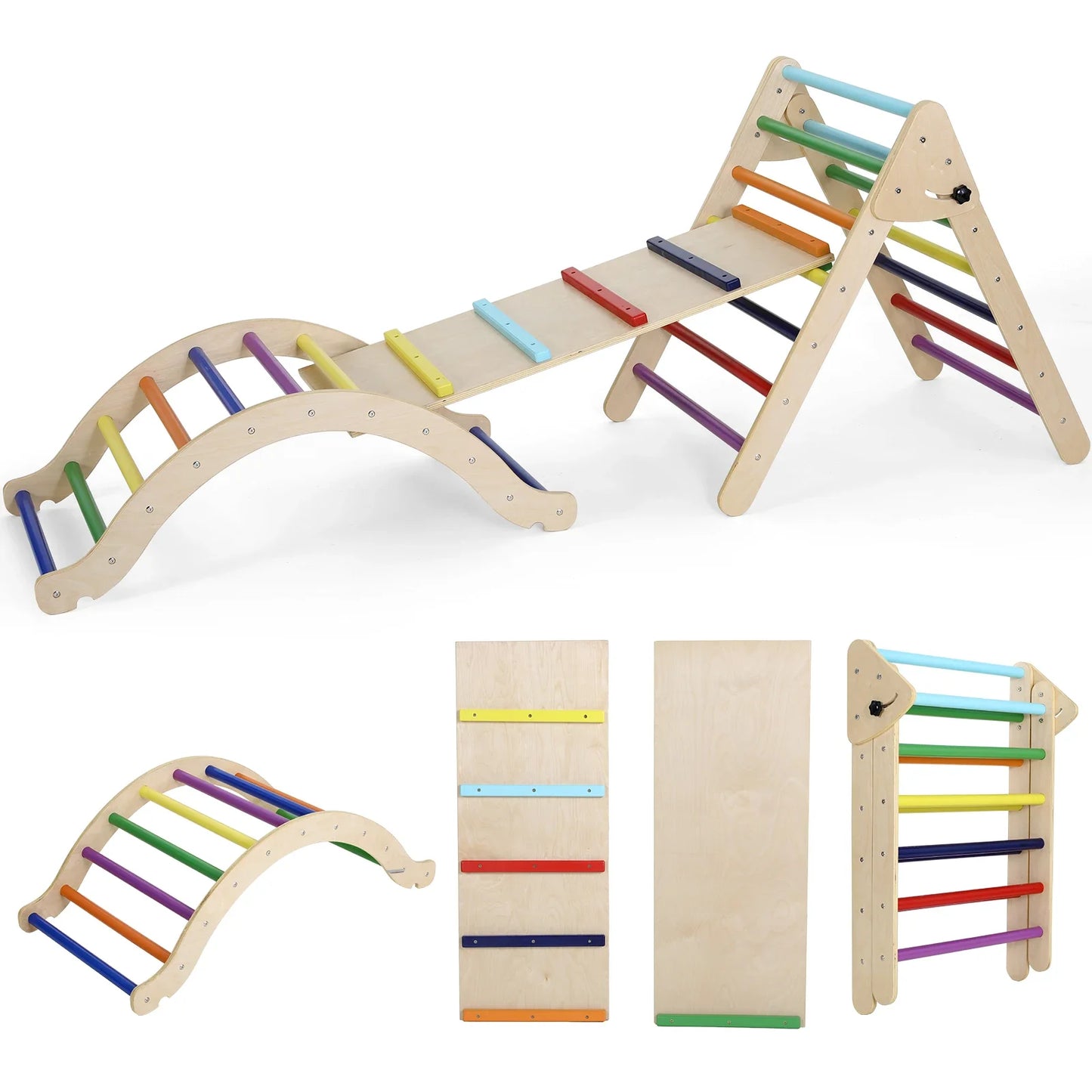 Rampe d'escalade Montessori et Triangle Escalade