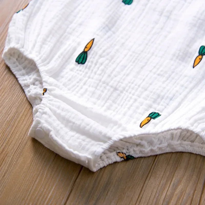 Barboteuse mousseline en coton lin