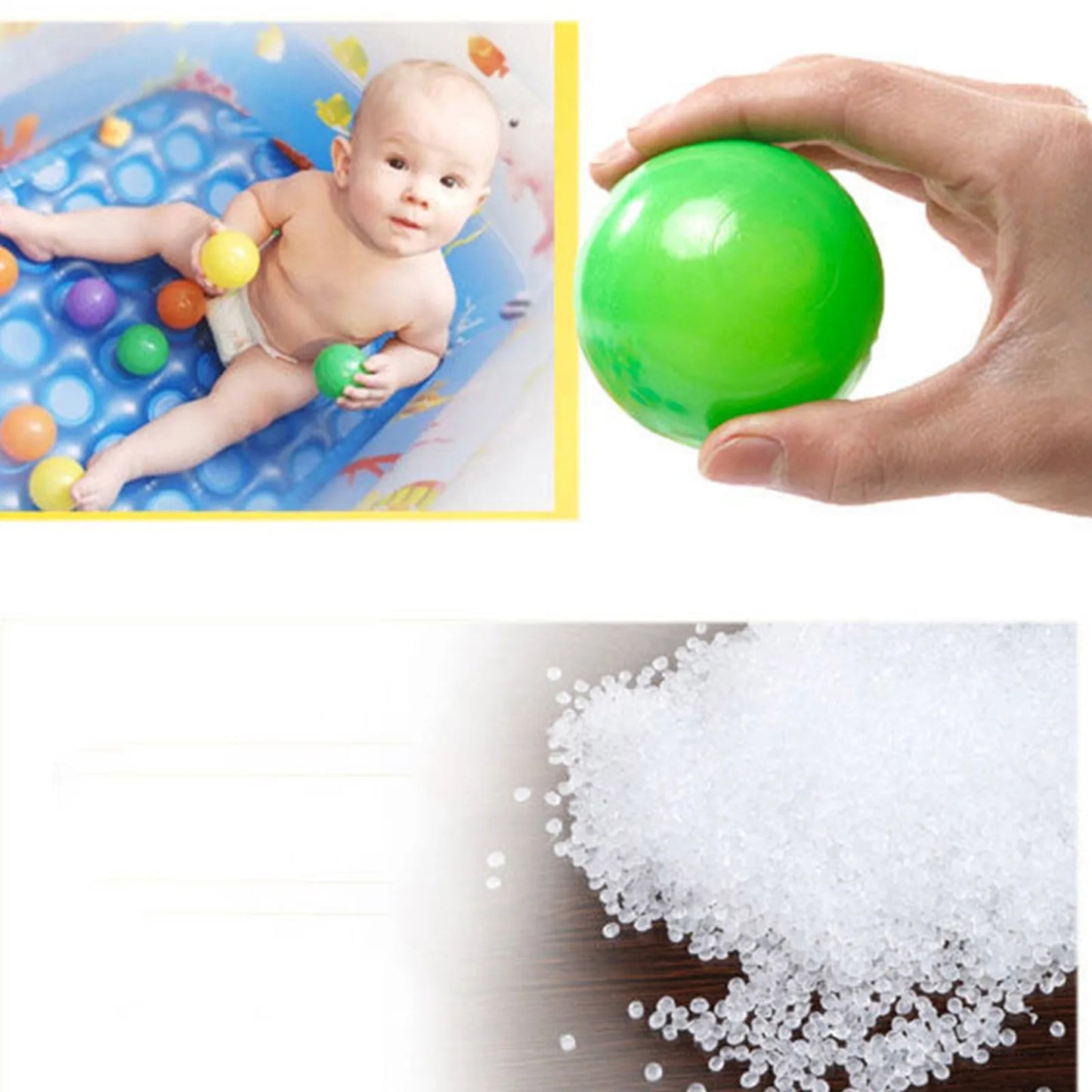 Balles en plastique, 50/100 Pièces