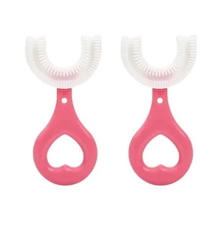 Brosse à dents en forme de U pour enfants en silicone