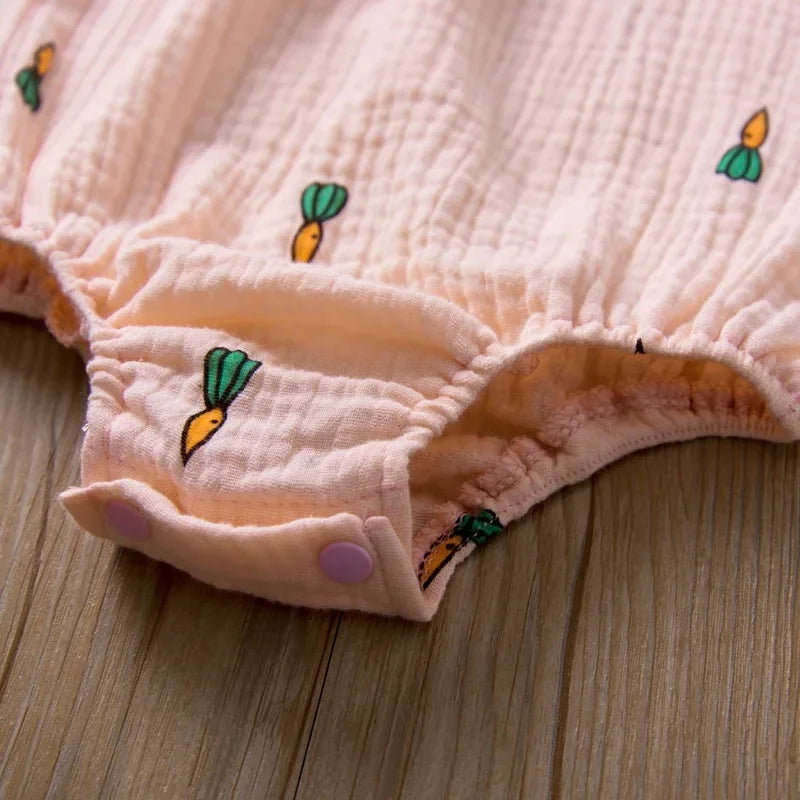 Barboteuse mousseline en coton lin