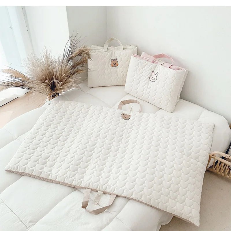 Matelas de couchage portable en coton, 120x70cm