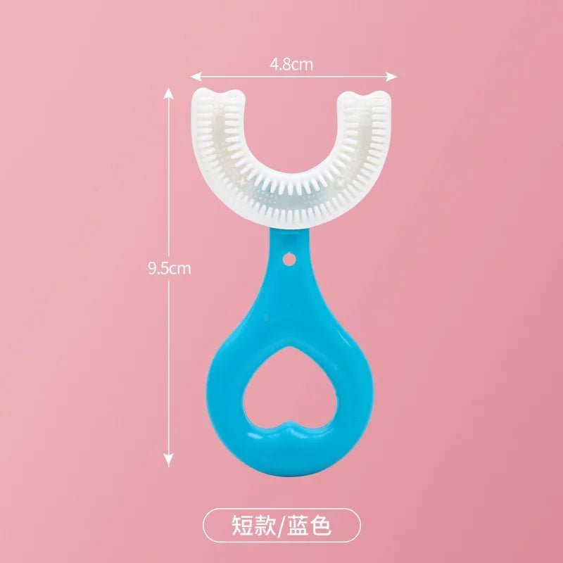 Brosse à dents en forme de U pour enfants en silicone