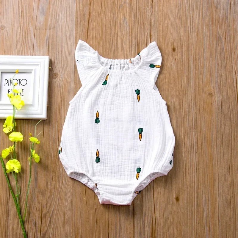 Barboteuse mousseline en coton lin