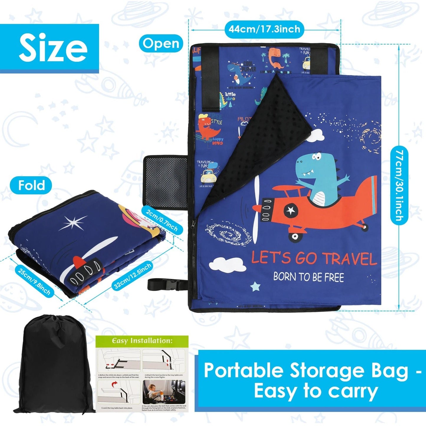 Lit d'avion de voyage pour enfants