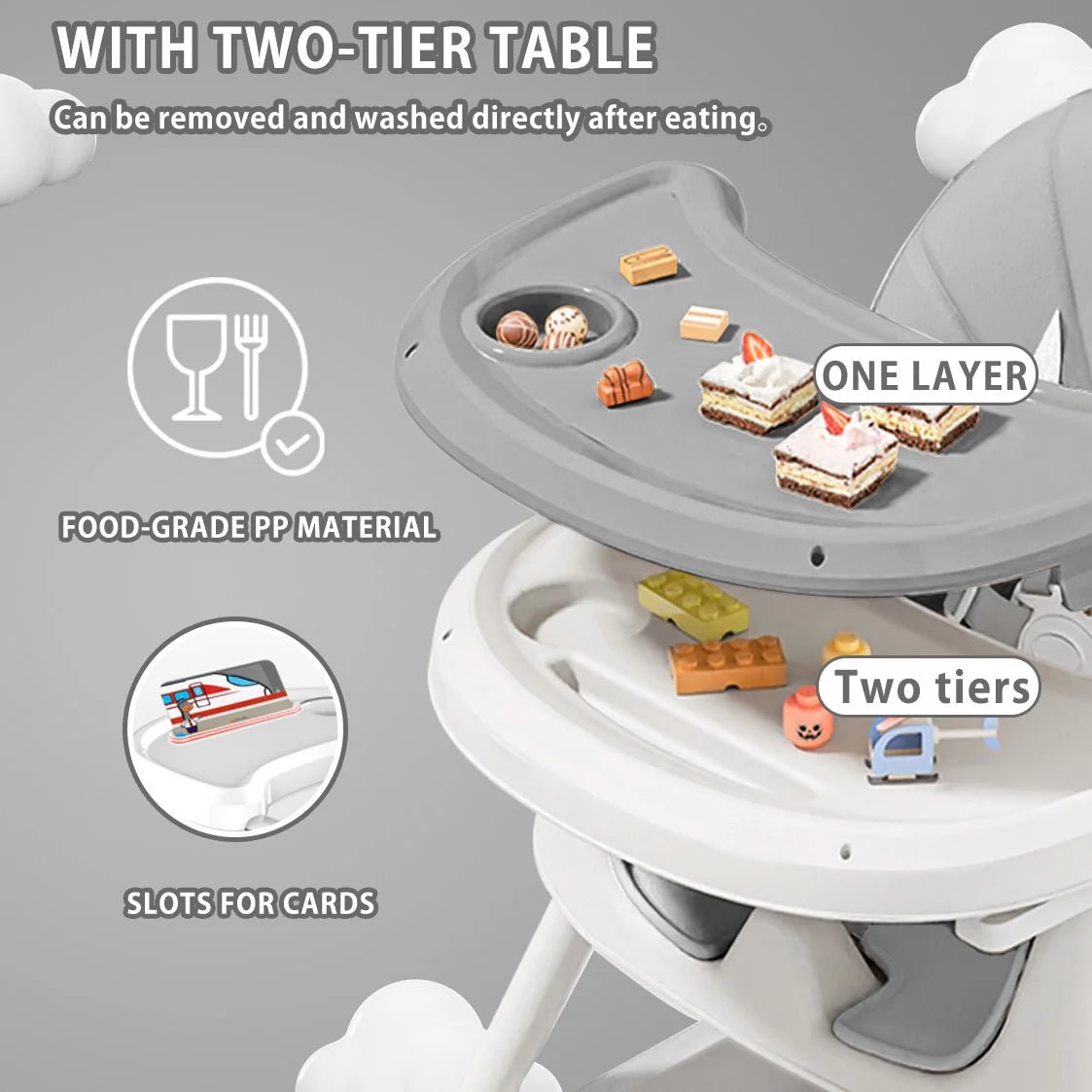 UBRAVOO-Chaise haute repliable