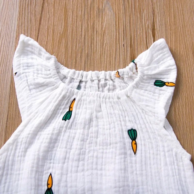 Barboteuse mousseline en coton lin