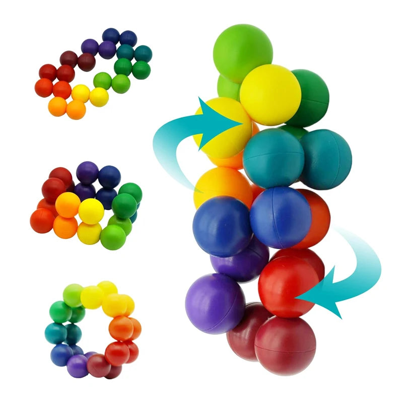 arc-en-ciel balle sensorielle