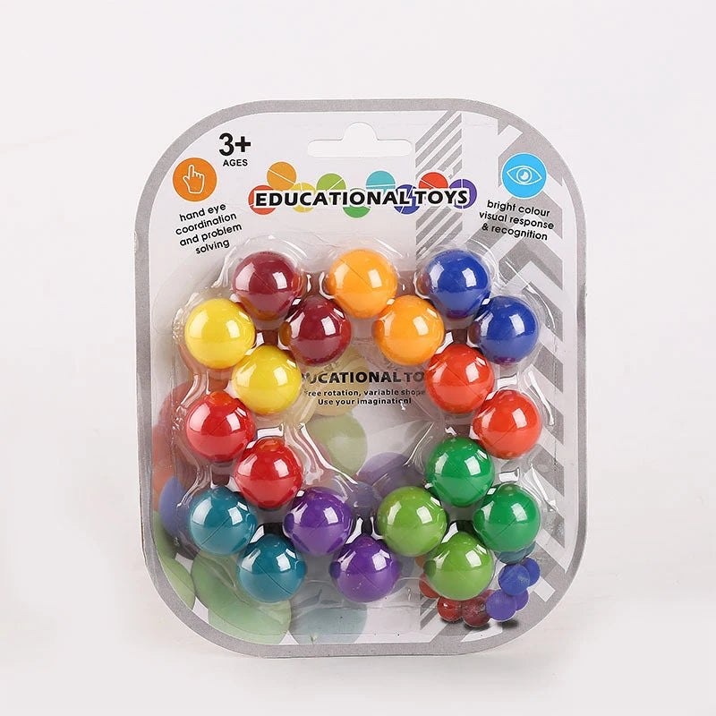Infinity arc-en-ciel balle sensorielle Fidget jouets pour l'anxiété autisme Cubo Antiestres Juguetes Antiestrés Para Adulltos Niños