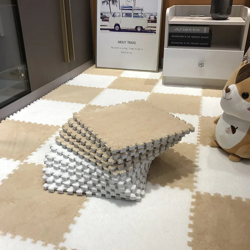 Tapis de Sol en Peluche Doux