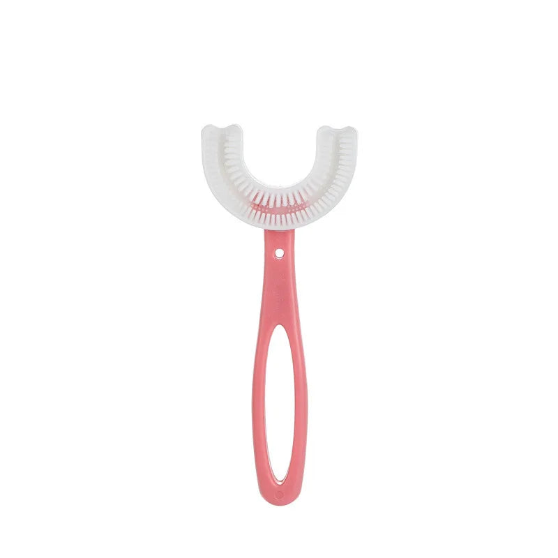 Brosse à dents en forme de U pour enfants en silicone
