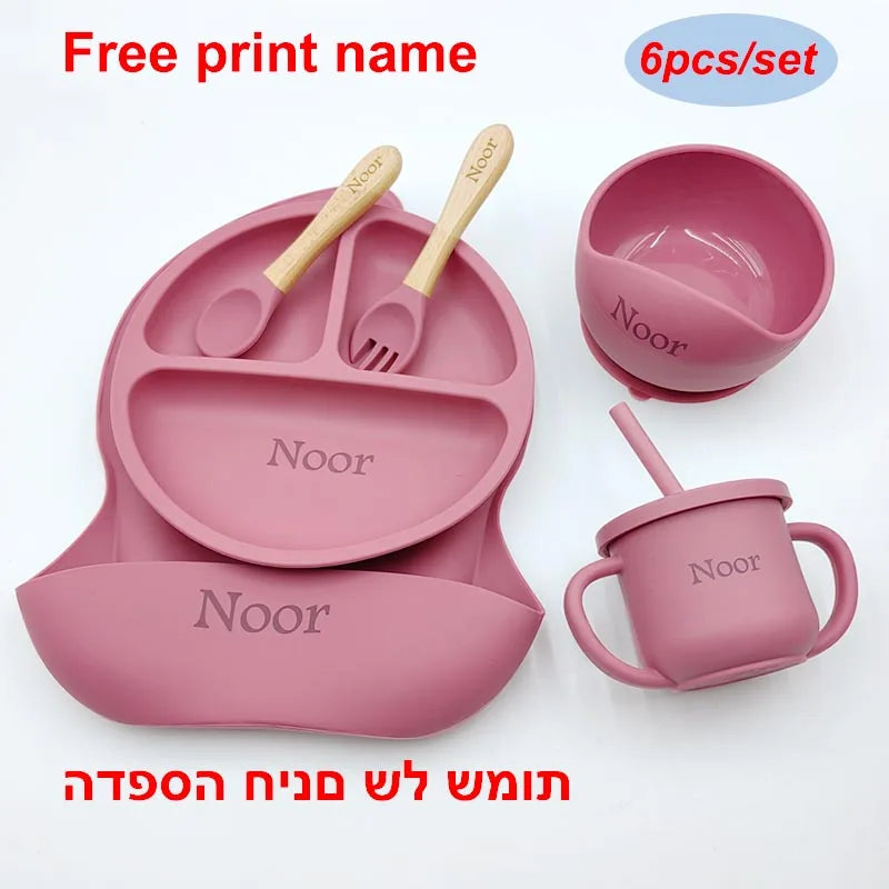 Ustensile en silicone pour enfants 6pcs