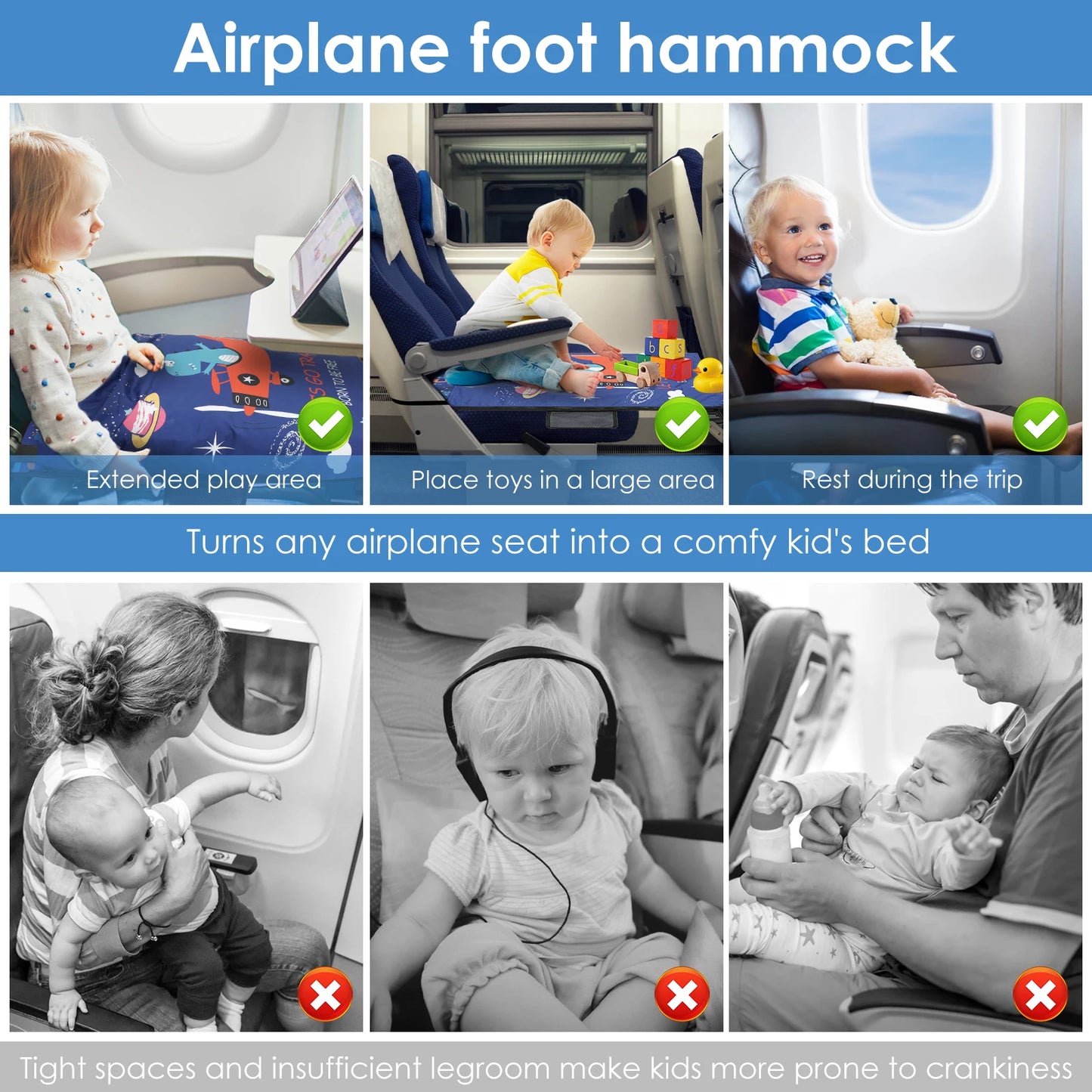 Lit d'avion de voyage pour enfants