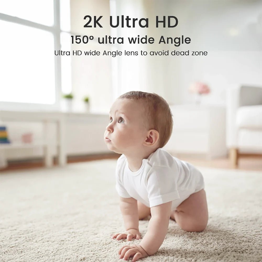 Babyphone vidéo d'intérieur 4MP 2K WiFi