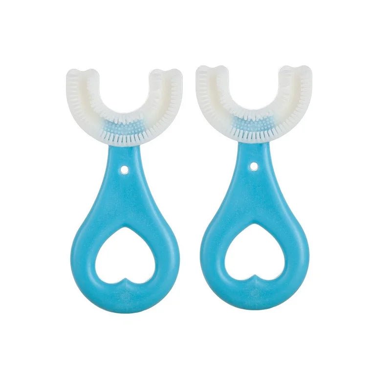 Brosse à dents en forme de U pour enfants en silicone