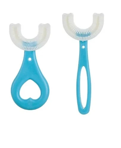 Brosse à dents en forme de U pour enfants en silicone