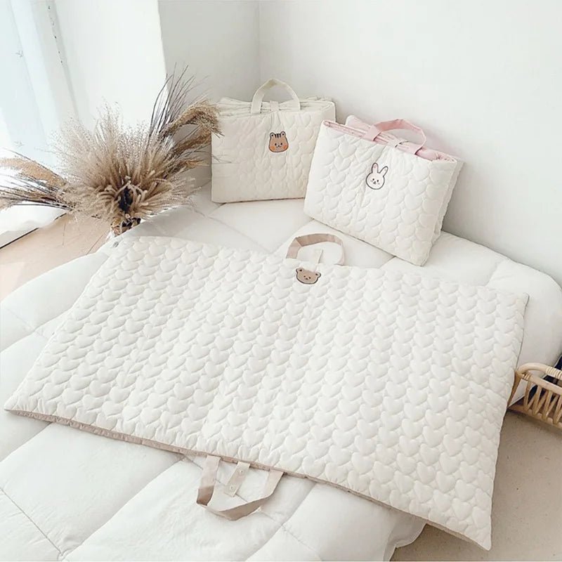 Matelas de couchage portable en coton, 120x70cm