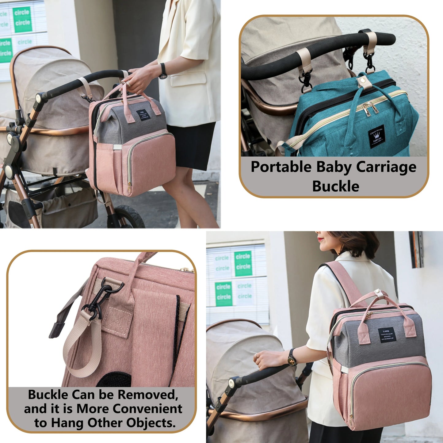 Sac à dos à langer Pliable