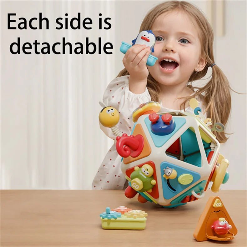 Jouets d'éveils sensoriels en boule de planche