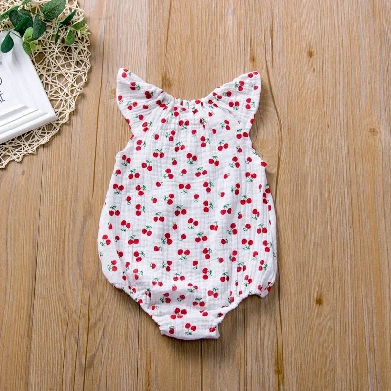 Barboteuse mousseline en coton lin