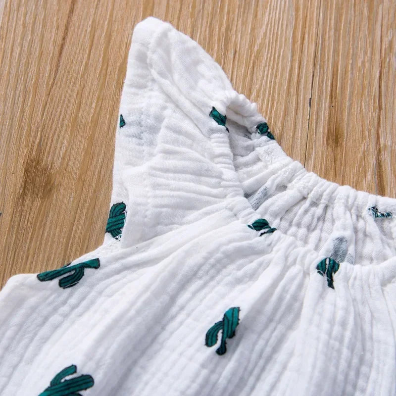 Barboteuse mousseline en coton lin
