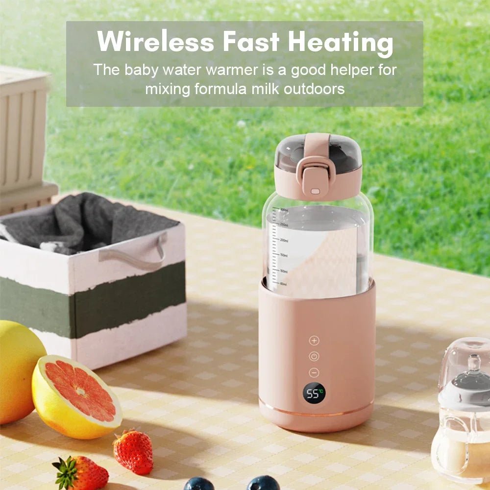 Chauffe biberon électrique rose