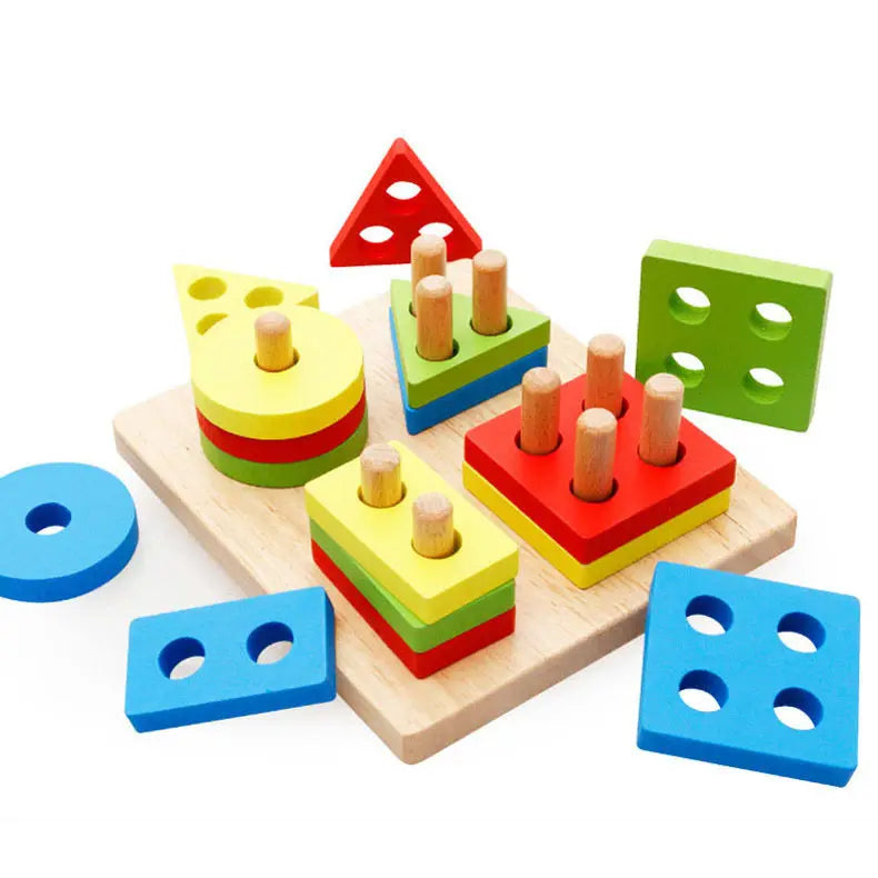Puzzle en Bois à Tri et Empiler