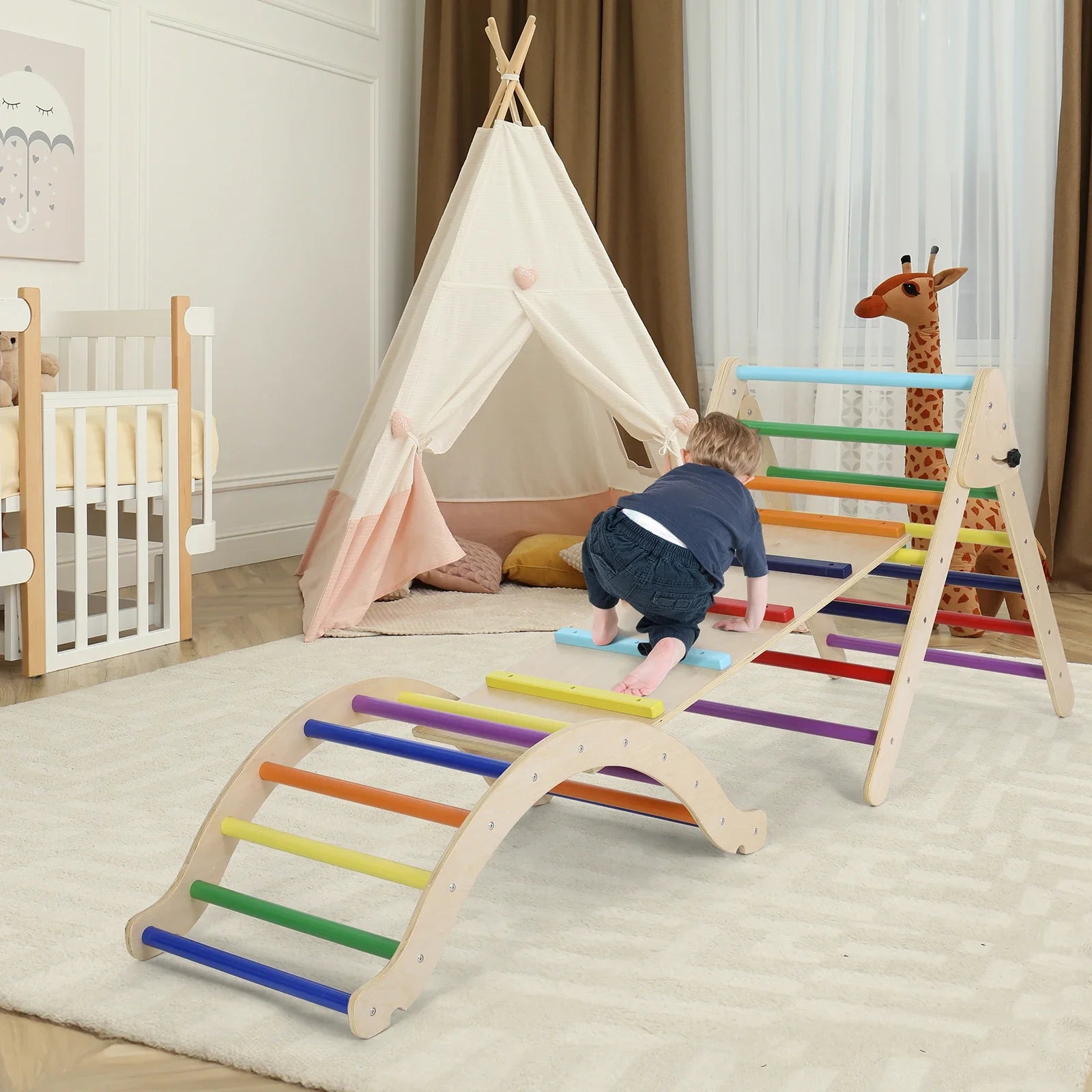 Jouet Arche Montessori Escalade Enfant Bebe