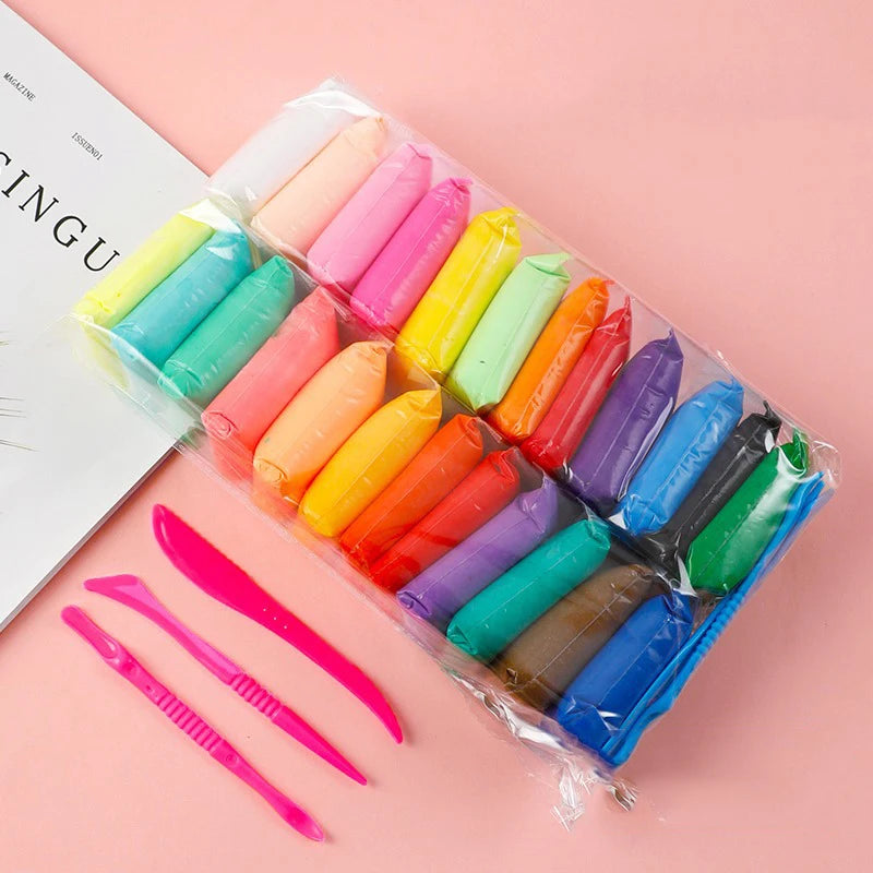 Pâte à Modeler en Argile Polymère Légère pour Enfant,, 36 couleurs