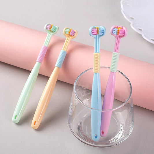 Brosse de nettoyage des dents, trois côtés  360 °