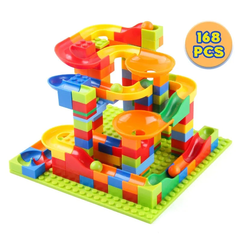 Puzzle lego de labyrinthe de billes