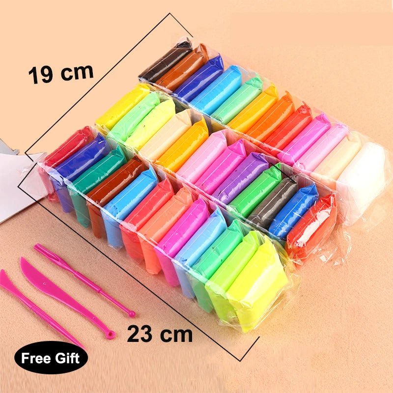 Pâte à Modeler en Argile Polymère Légère pour Enfant, 36 Couleurs