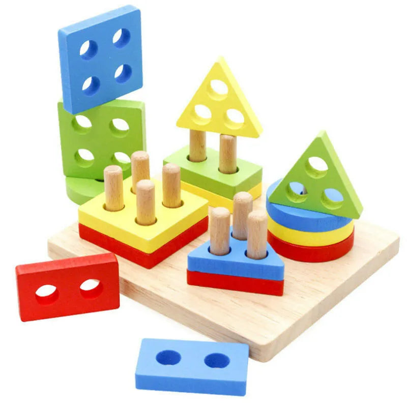 Puzzle en Bois à Tri et Empiler