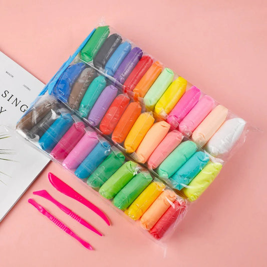 Pâte à Modeler en Argile Polymère Légère pour Enfant,, 36 couleurs