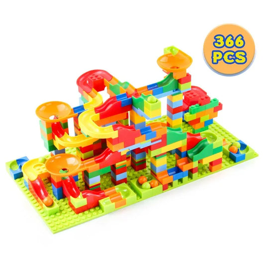 Puzzle lego de labyrinthe de billes