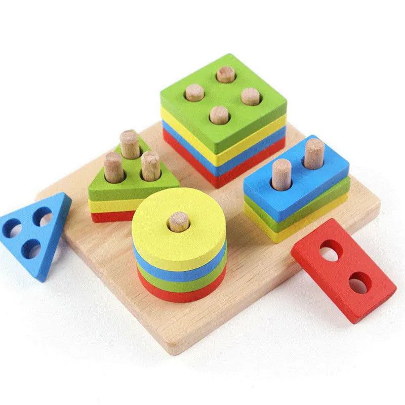 Puzzle en Bois à Tri et Empiler