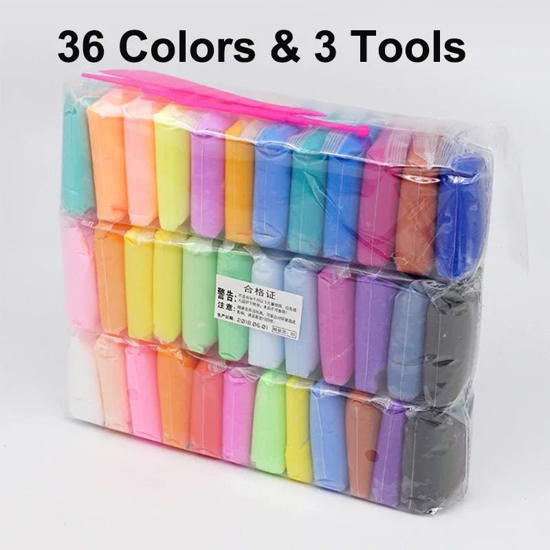 Pâte à Modeler en Argile Polymère Légère pour Enfant, 36 Couleurs