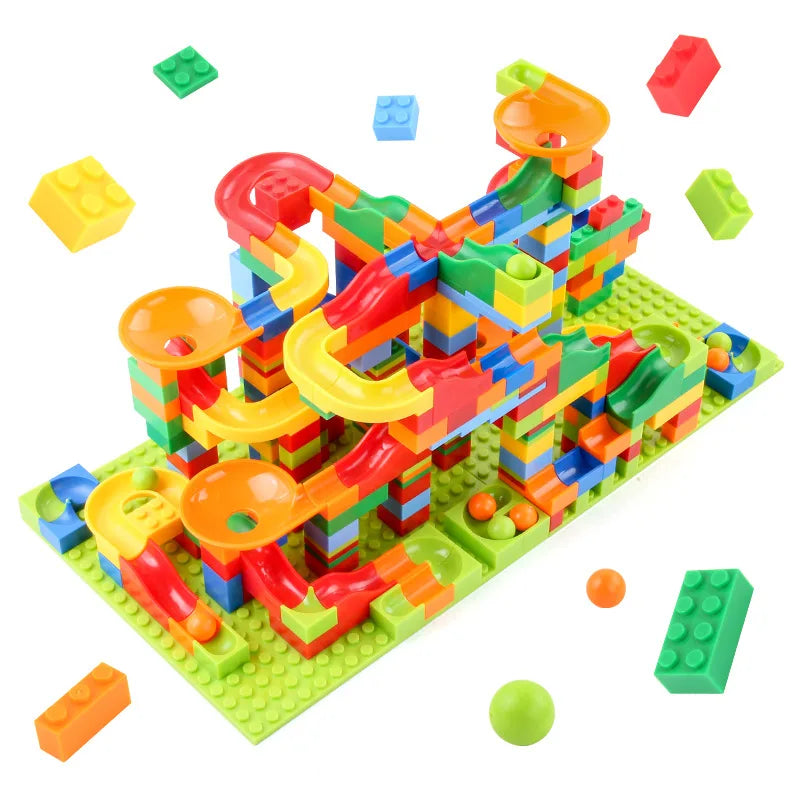 Puzzle lego de labyrinthe de billes