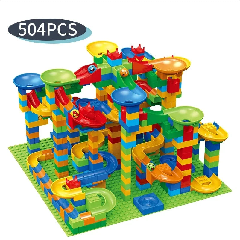 Puzzle lego de labyrinthe de billes