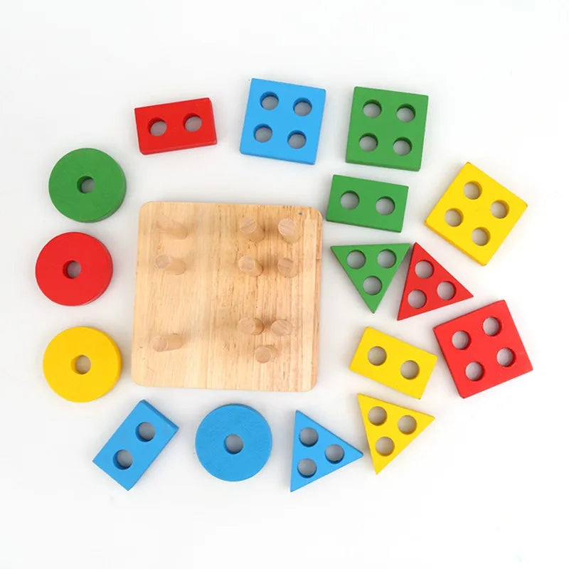 Puzzle en Bois à Tri et Empiler