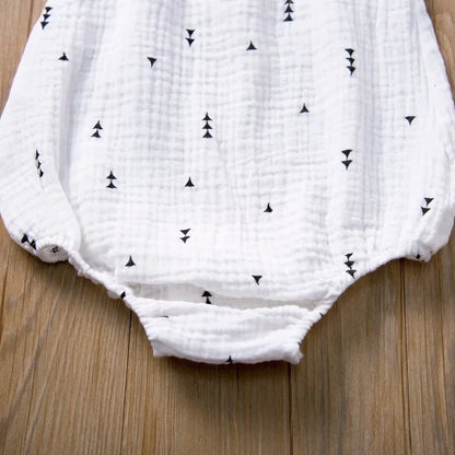 Barboteuse mousseline en coton lin